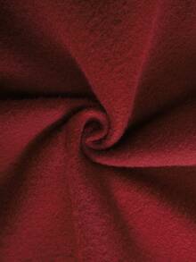 男士加大號帶袋連帽衛衣,印有字母圖案 - 紅色 - 查看 7