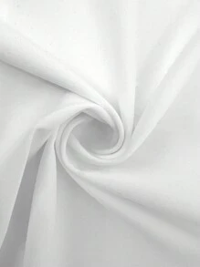 SHEIN EZwear 女士褶皺短款上衣 - 白色 - 查看 6