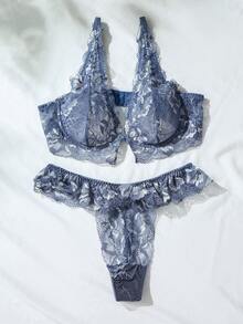 SHEIN 女士性感蕾絲內衣套裝