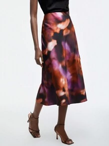 Maija Women's Inca Pattern High Waisted Skirt - Multicolor - View 1