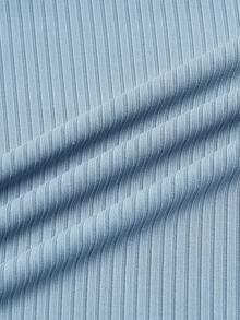 小女孩純色愛心圖案立領休閒t卹3入組 - 藍色 - 查看 4