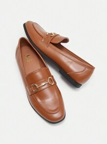 CUCCOO BIZCHIC Women's Fashionable Convenient Flat Shoes - Brown - View 5