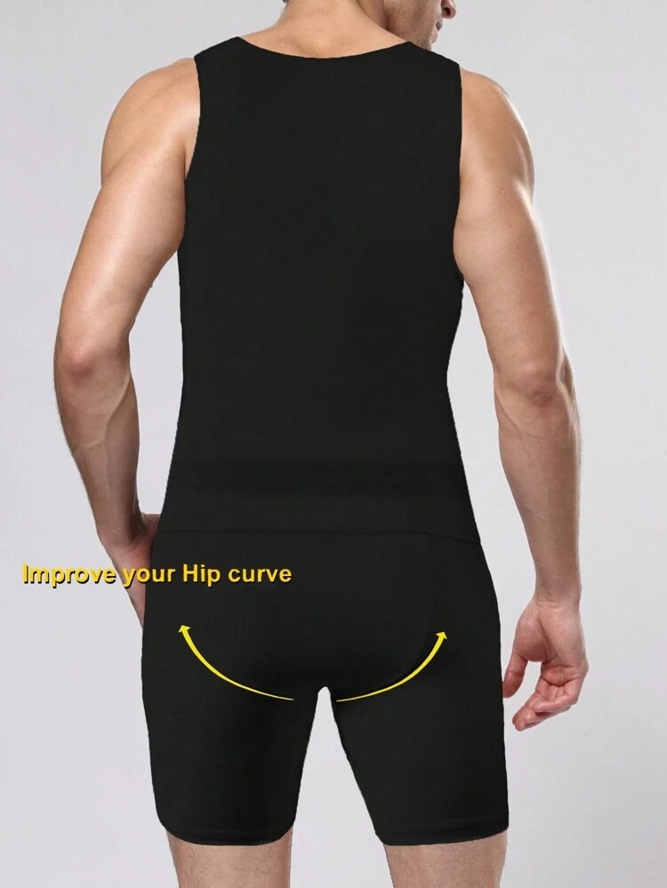 Men'S Shapewear Set: Vest And Shorts