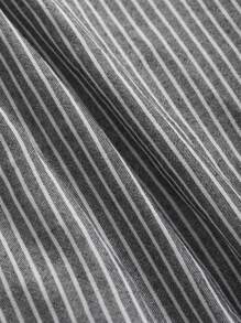 FRIFUL Blusa A Rayas Con Ribete De Volantes - Gris - Ver 7