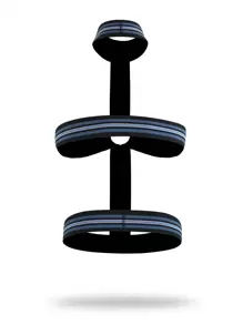 男士條紋編織帶束縛帶,適用於內衣配件 - 彩色 - 查看 2