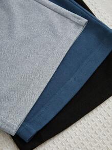 3件套家居舒适长裤，字母图案，秋冬服装 - 彩色 - 查看 5