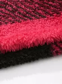 Extended Sizes Men's Plus Size Plaid Plush Lined Shacket - Multicolor - View 4