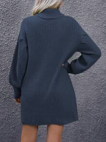 EMERY ROSE Rollkragenpullover Kleid Für Damen