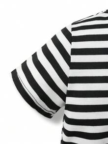 Boys' Striped T-Shirt And Pants Set, Casual - Multicolor - View 6