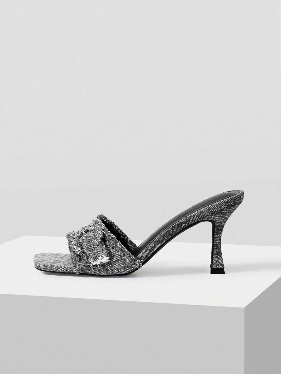 MOTF PREMIUM WOMEN'S CASUAL HIGH HEEL SANDALS WITH SQUARE TOE AND THIN HEEL