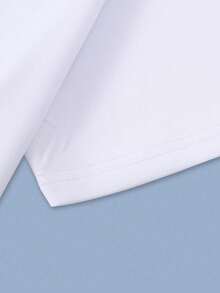 Manfinity Homme Men Slogan Graphic Drop Shoulder Tee - White - View 4