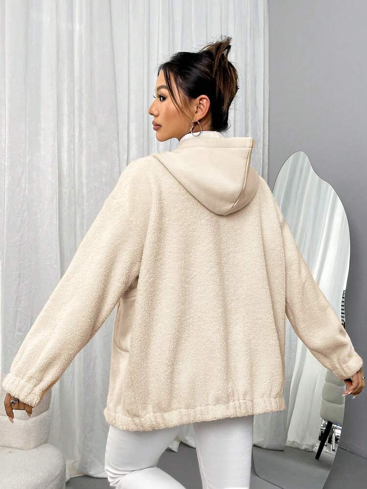 Women'S Single Breasted Hooded Long Sleeve Coat Fall Cloth For Women