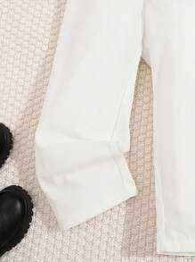 幼兒男童綁定優雅格子領帶襯衫和吊帶長褲紳士套裝2件/套 - 彩色 - 查看 5