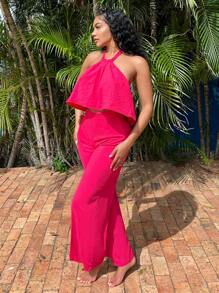 SHEIN SXY Women Two Pieces Sets Summer Sets Summer Outfits - Hot Pink - View 3