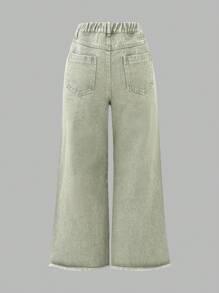 SHEIN Wildeya Pantalon Évasé Pour Filles Pré-adolescentes, Décontracté, À La Mode Pour Les Jours