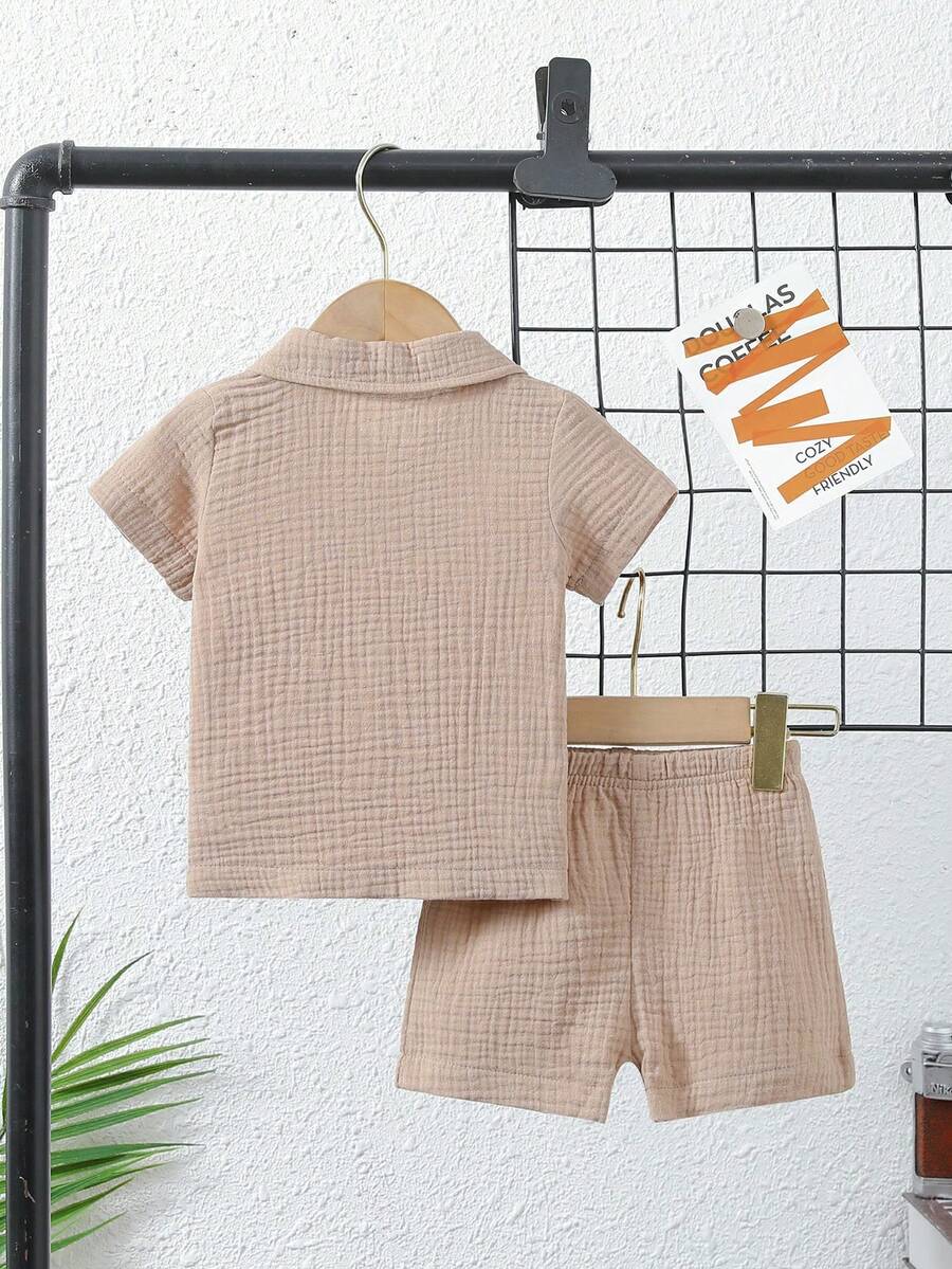 Baby Boy Button Up Shirt & Shorts for Sale Australia New Collection