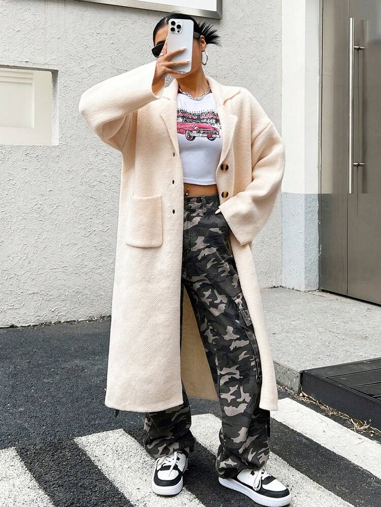 Women's Long Lantern Sleeve Cardigan