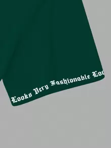 Manfinity Roghcode Solid Color English Letter Printed Short-Sleeved Round Neck T-Shirt, Suitable For Daily Wear, Going Out, Leisure, Sports, School, Travel, Family Gatherings And Other Occasions. Can Be Worn By Both Men And Women, Short-Sleeved T-Shirt, Summer T-Shirt. Multiple T-Shirts Can Be Given As Gifts To Family Members.