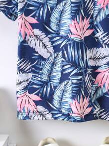 SHEIN 男孩叢林印花夏季短袖t恤 - 彩色 - 查看 6