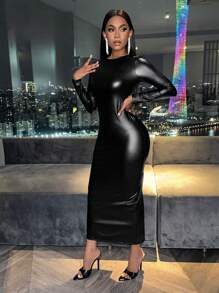 Zolique Rückenfreies, Figurbetontes Kleid Mit Kettenverzierungen