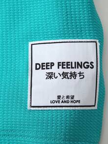 SHEIN 男童补丁短袖T恤和短裤套装 - 灰色 - 查看 3