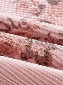 Firerie 女士浪漫印花鱼尾荷叶边弹力网纱半身裙