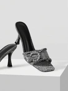 MOTF PREMIUM WOMEN'S CASUAL HIGH HEEL SANDALS WITH SQUARE TOE AND THIN HEEL