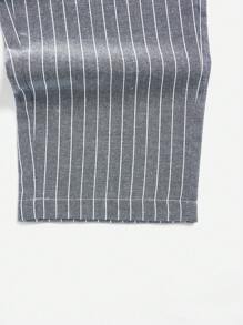 Teenage Boys' Striped Casual Pants - White - View 4