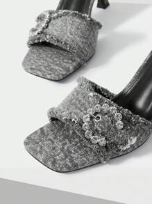 MOTF PREMIUM WOMEN'S CASUAL HIGH HEEL SANDALS WITH SQUARE TOE AND THIN HEEL