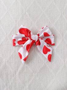 Baby Girl Love Message Short Sleeve Romper & Pants Sleepwear Set With Cap And Headband - Red - View 6