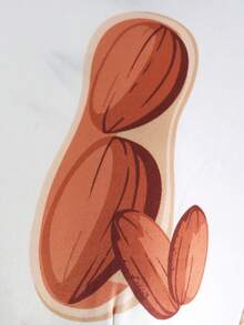 شورت طباعة رجالي بتصميم الفول السوداني واللوز - متعدد الألوان - مشاهدة 8