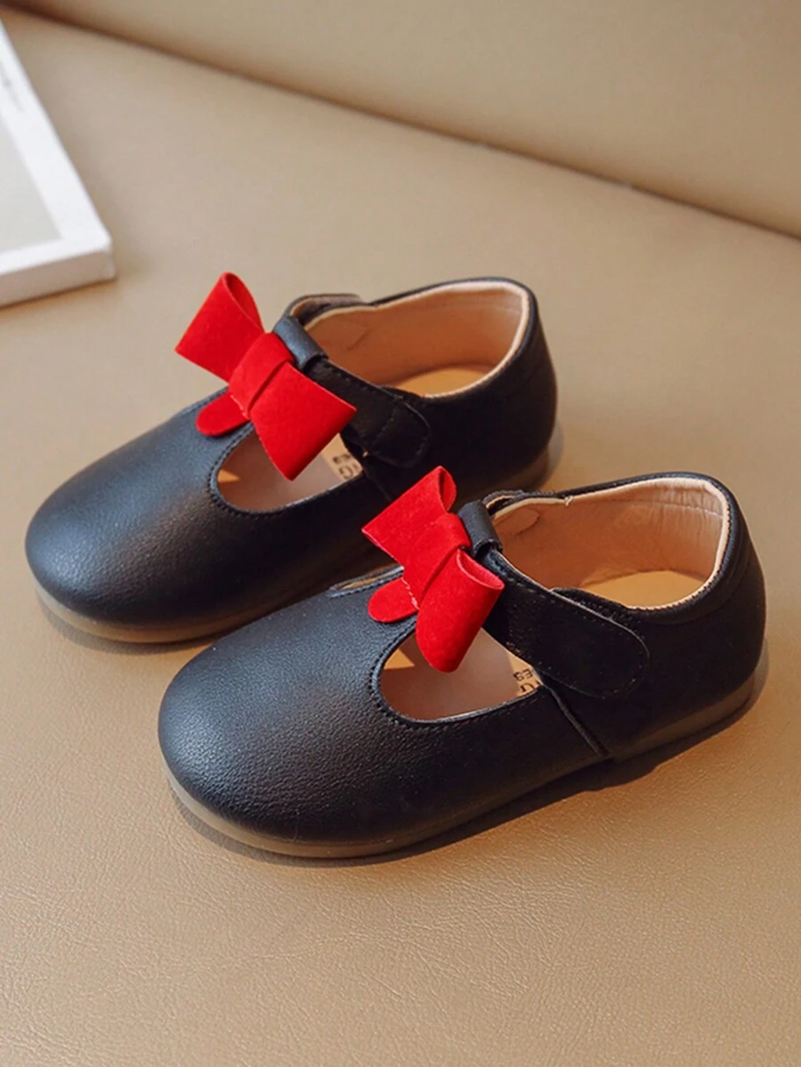 2022年夏季新款女孩平底鞋,軟底公主鞋,時尚舒適,防滑鞋底,休閒兒童鞋 - 黑色 - 查看 1