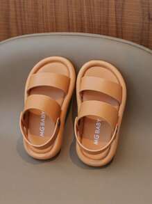 Fashionable Versatile Comfortable Breathable Roman Flat Sandals For Girls, Children - Brown - View 4