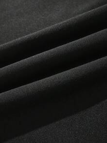 女士字母印花連帽運動衫 - 黑色 - 查看 5