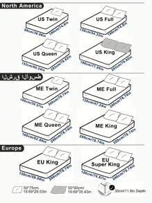 3pcs Fitted Sheet Set Polyester Brushed Classic Folk Print Elements, 1 Fitted Sheet And 2 Pillowcases - Red - View 3