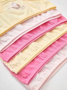 6条装女童可爱印花透气纯棉内裤，四季皆宜，穿着舒适