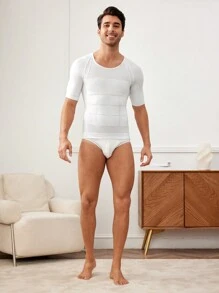 男士純色運動緊身衣