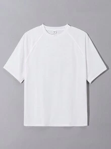 SHEIN 3 件/套 青少年男孩休閒純色短袖 T 卹 - 彩色 - 查看 6