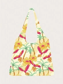 Dany Xavier Printed Pattern Canvas Bag - Multicolor - View 1