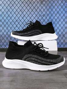 透氣少年運動風襪鞋,拼接設計,青少年鞋款 - 彩色 - 查看 2