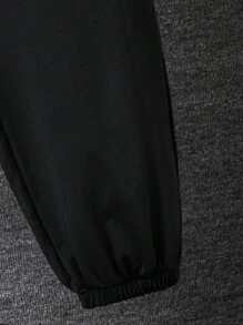 青少年男孩老虎印花短袖 T 恤和裤子套装 - 白色 - 查看 3