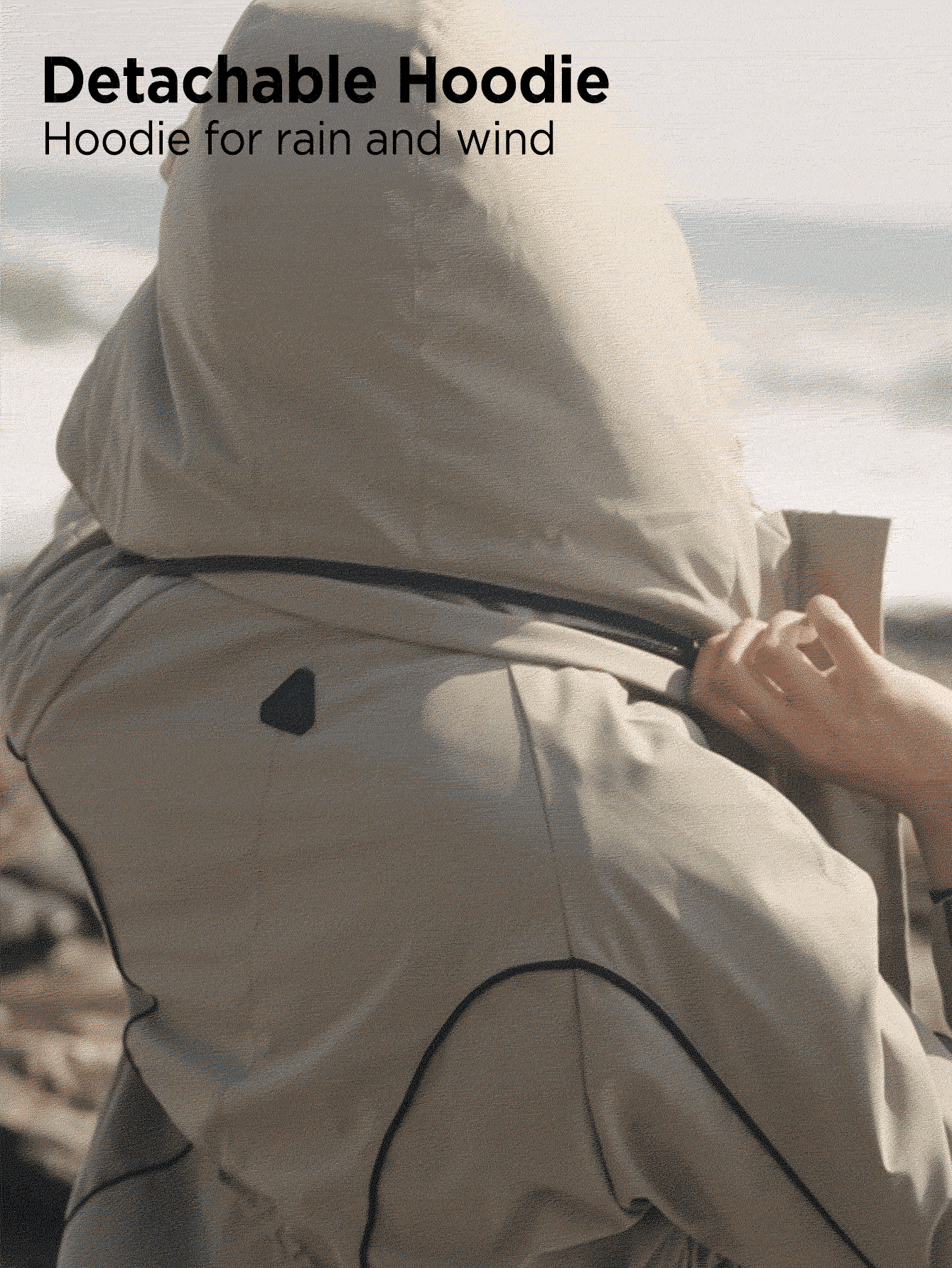 In My Nature 女士連帽拉鍊前開運動外套，帶束腰繩設計 - 綠色 - 查看 5