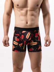 Men'S Printed Square Cut Boxer Briefs