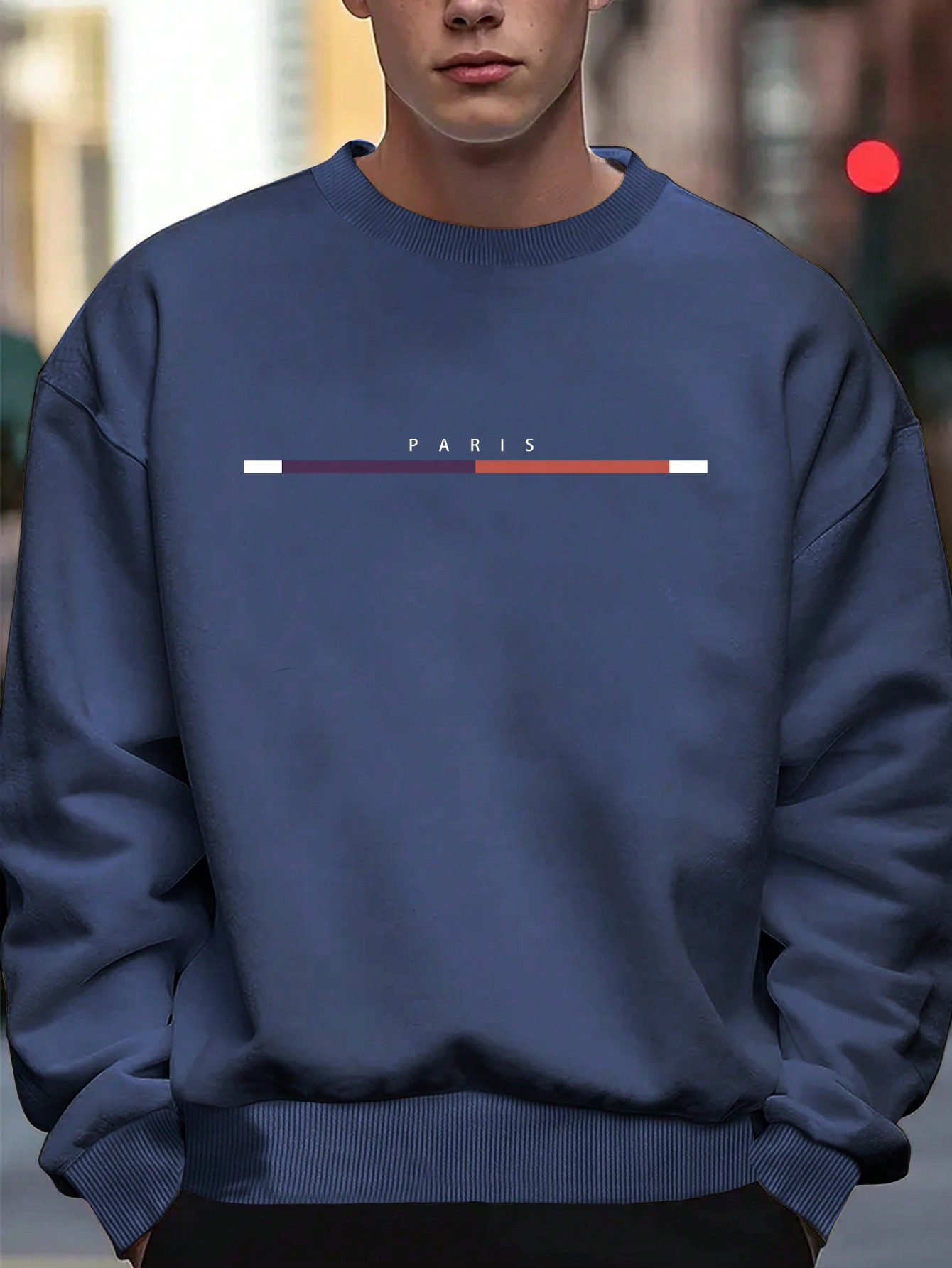 Manfinity Dauomo Men Letter Graphic Thermal Lined Sweatshirt