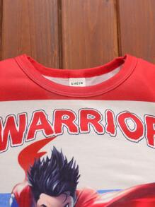 SHEIN Young Boy Casual & Letter Print Summer Tank Top