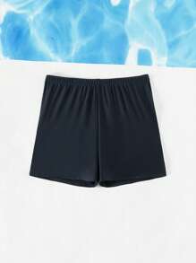 Teenage Boys' Black Swimming Trunks - Black - View 3