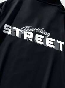 ROMWE MEN Street Life 男士城市夜景印花短袖襯衫 - 彩色 - 查看 5