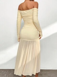 Firerie 女式露肩拇指孔收縮裙