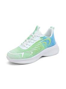 Children's Spring And Autumn Running Shoes, Fresh Color Matching, Rubber Printing Technology, Comfortable, Breathable, Lightweight, Durable, Fold-Resistant, Lace-Up Design, Versatile And Fashionable, Suitable For Daily Wear - Multicolor - View 3