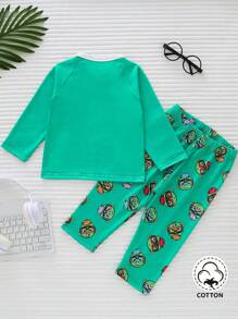 Infant Boys' Cartoon Printed Fun Outfits - Multicolor - View 2